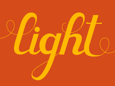 Light lettering orange quote