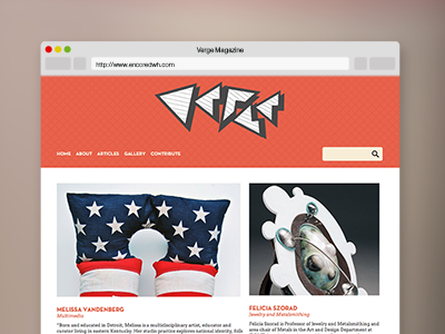 Verge Website web design website