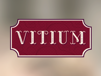 Vitium Photography Logo illustration lettering logo red vintage