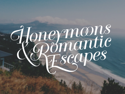 Honeymoon Logo logo script typography