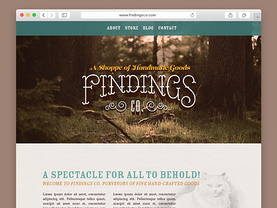 Findings Co. Website