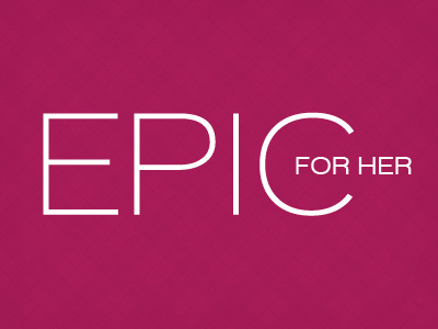 Epic For Her logo package design perfume vibrant