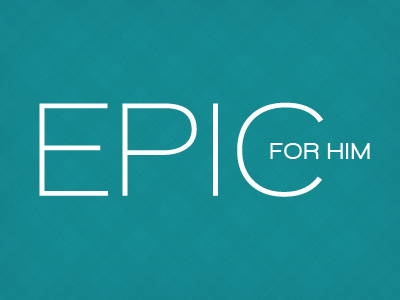 Epic For Him logo package design perfume vibrant