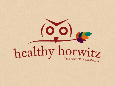 Healthy Horwitz Granola color logo minimal