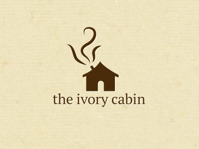 The Ivory Cabin Logo brown logo minimal philosophy