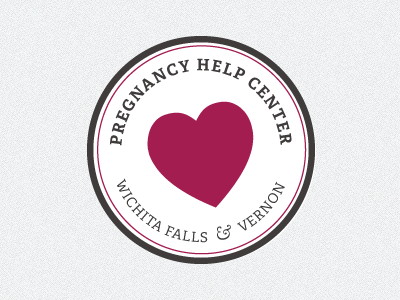 Pregnancy Health Center Logo 2 badge heart logo