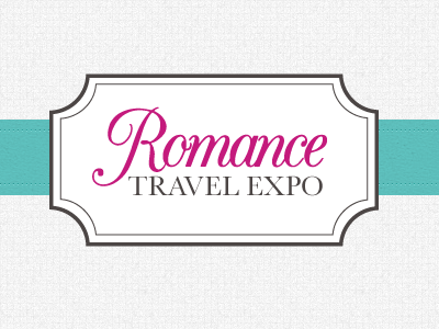 Romance Travel Expo blue logo nav purple romance