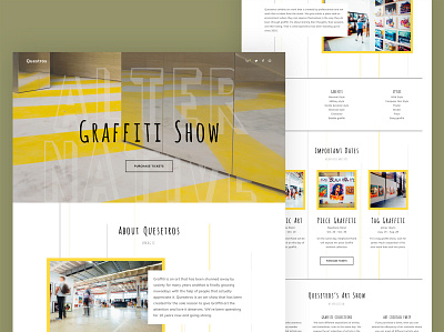 Art-Show Website Design branding design ui ux web webdesign website