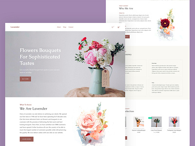 Flowers Shop Website Design