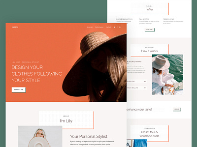 Stylist Website Design design minimal ui ux web webdesign