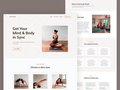 Yoga Website Design design minimal ui ux web webdesign website