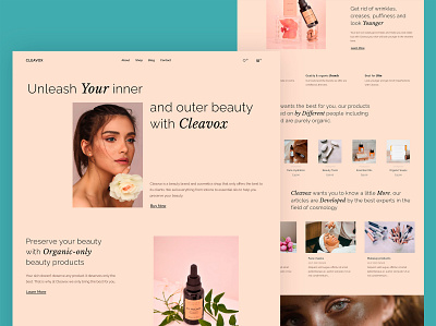 Cosmetics Shop Website Design beauty cosmetics design minimal ui ux web webdesign website women