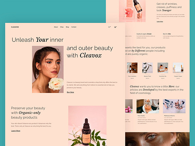 Cosmetics Shop Website Design