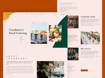 Food Catering Website Design design food foodcetering minimal ui ux web webdesign