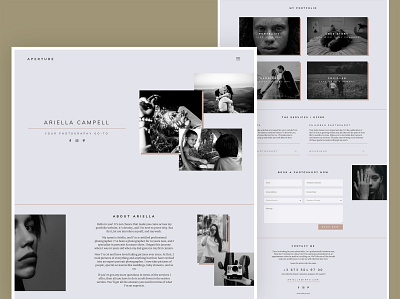 Photo Studio Website Design design minimal photographer photography photoshoot ui ux web webdesign website