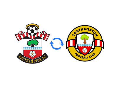 Southampton FC logo upgrade branding design football icon illustration logo