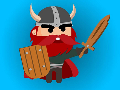 Viking ai graphic illustration imagination sketch vector