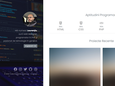 LaurentiuStan.ro - Personal Website bootstrap fontawesome portfolio web design