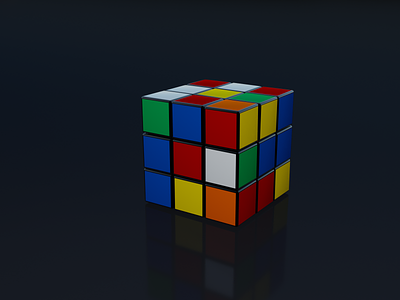 Rubik's Cube 3d cube 3d modeling blender3d cycles render rubiks cube