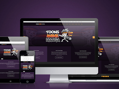 ToonsAnimeManga Web Design responsive web design web design