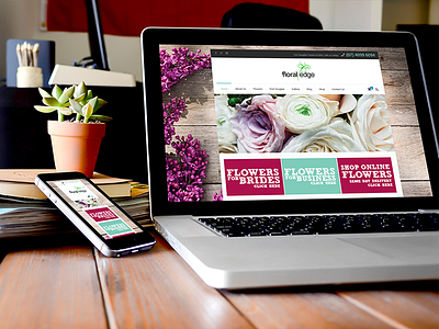 Floral Edge conversions florist online store responsive web design web design