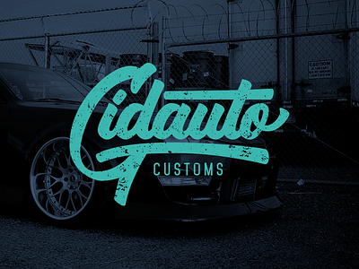 Gidauto auto calligraphy car grunge handmade letter lettering logo type typography vintage