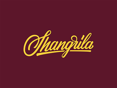 Shangrila apparel brand branding brushpen clothes custom letter letters logo sketch type typography