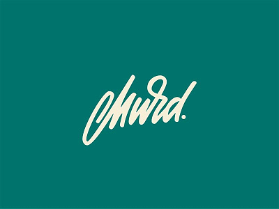Murd brand brand branding brushpen custom handmade letter logo sketch type typography