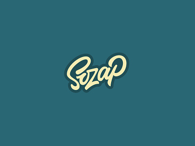 sozap logo brand branding brushpen custom handmade letter logo sketch type typography