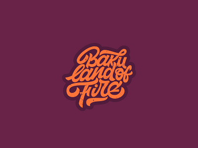 Baku brand branding brushpen custom handmade letter logo sketch type typography