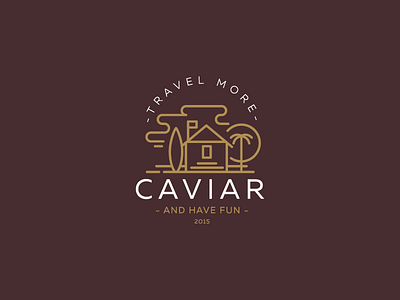 caviar design 2015 brand branding brushpen custom illustration logo mountains sketch type typography