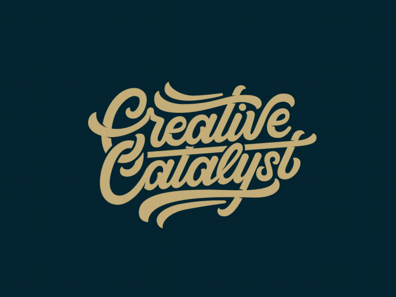 Creative Catalyst adobe ae after aftereffects animation brand branding calligraphy lettering logo motion typography