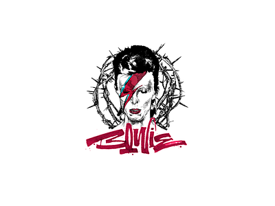 Dawid Bowie animation bowie brand branding calligraphy graphic illustration lettering logo motion typography