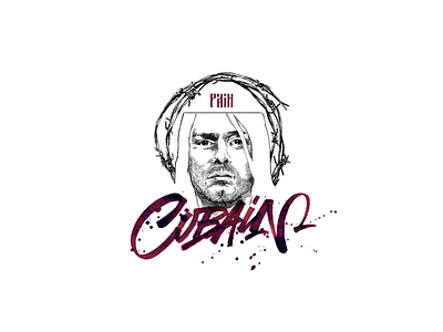 Kurt Cobain branding calligraphy cobain graphic illustration kurt lettering logo motion type typography vector