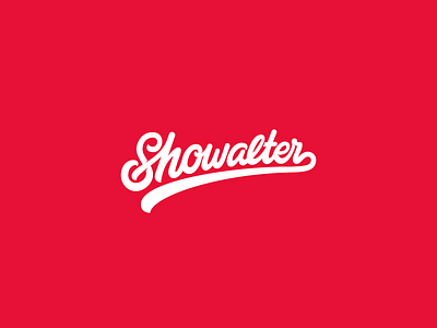 Showalter brand branding brushpen custom illustration logo script sketch type typography vector