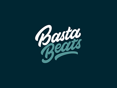 Basta Beats 90s american brand branding glow logo retro script type typography vector vintage