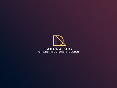 LAB design brand branding geometry logo minimal monogram script stroke type typography vector