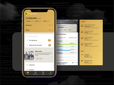 Premium Bank — Mobile App app apple design finance fintech ios mobile mobile app product product design right ueno ui ux wallet