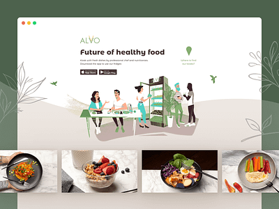 Alvo — Website & Branding branding design food identity illustration landing light natural responsive web design startup ui web