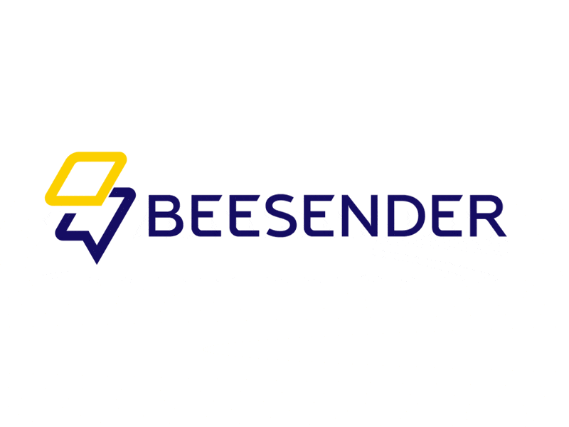 Beesender — Logo animal animation bee branding icon identity illustration logo messenger platform right vector