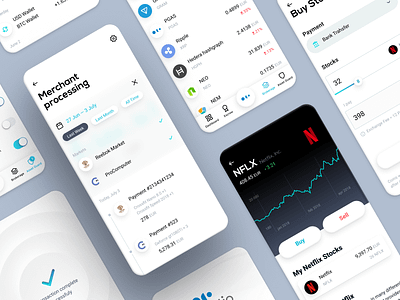 Platio – Mobile App app banking crypto design finance mobile neomorphism neuomorphic neuomorphism product design right ueno ui ux