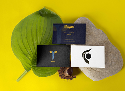 Business Card Matjari. branding business card design design logo