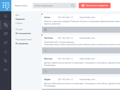 Dashboard redesign reviews site ui web design аdmin panel