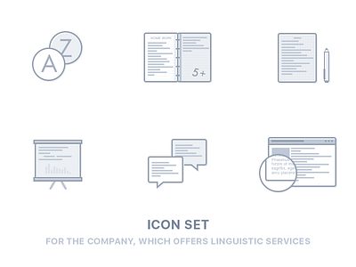 Icon set linguistic services artsurf icon linguistic services