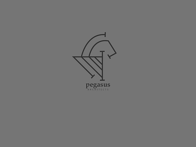 Day 043 architects dailylogochallenge logo pegasus vector