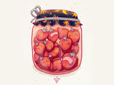 Straberries character character art digital 2d digitalart illustration palette procreate strawberries strawberry