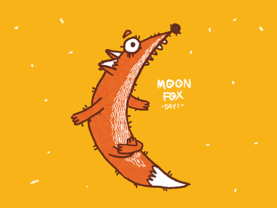 Moon fox challenge character character art character design digitalart fox foxes illustration palette yellow
