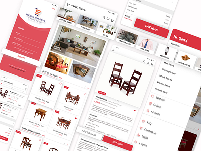 Habib Online Store App android app design branding design ios app design mobile app shopping app ui ux