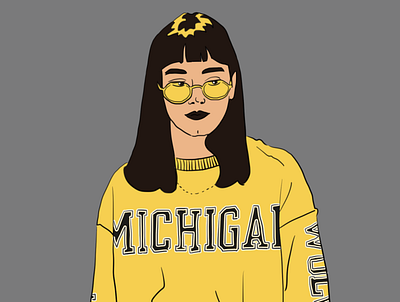 michigan illustration