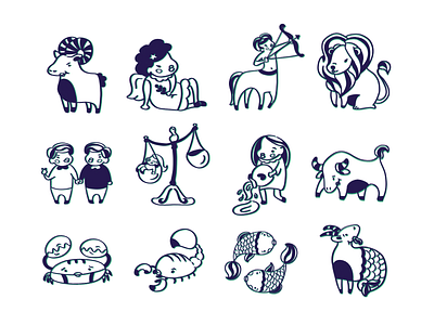 Zodiac doodles